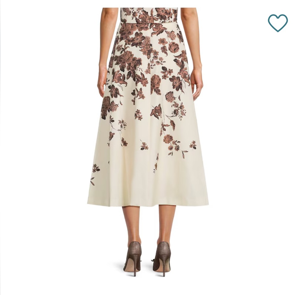 NWT Antonio Melani x Style Bungalow Chintz Floral Coordinating Canvas  Skirt - Picture 3 of 12
